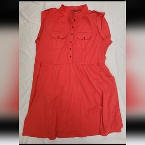 Speed control Women's 3X red Pocketed dress #E002